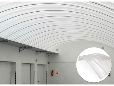 Íves öntartó trapézlemezek Íves öntartó trapézlemezek