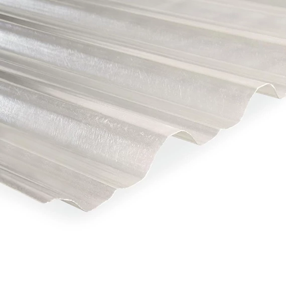 Poliészter trapézlemez bevilágító R589 profil 1.08 m x 6 m /T50-es lemezekhez/
