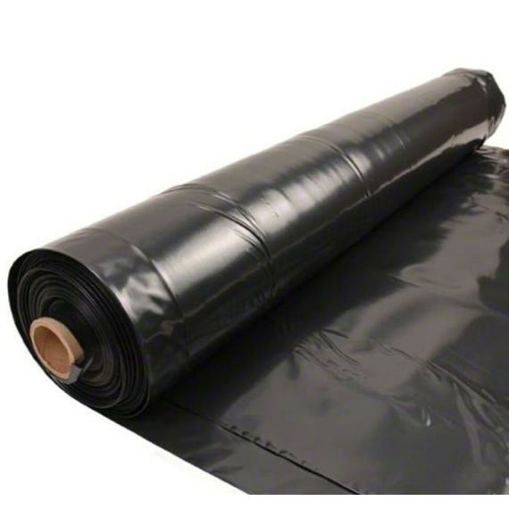 Fekete takarófólia regranulátumos 120 mikron 6.5 m x 60 m